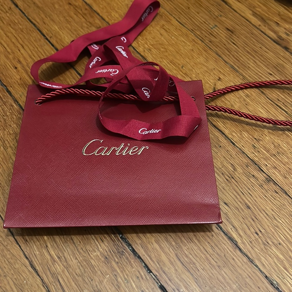 Cartier gift bag and ribbon